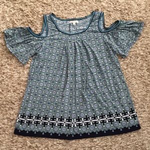 Max Studio Cold Shoulder Blouse Medium
